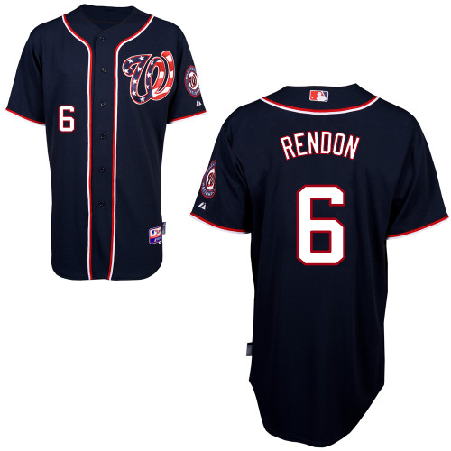 Anthony Rendon #6 MLB Jersey-Washington Nationals Men's Authentic Alternate 2 Navy Blue Cool Base Baseball Jersey